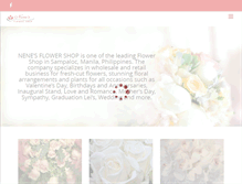 Tablet Screenshot of nenesflowershop.com